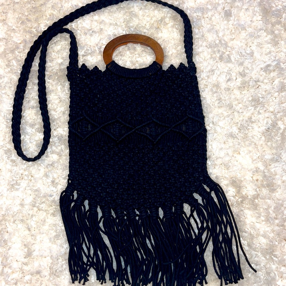 Rachel Zoe crochet crossbody purse new